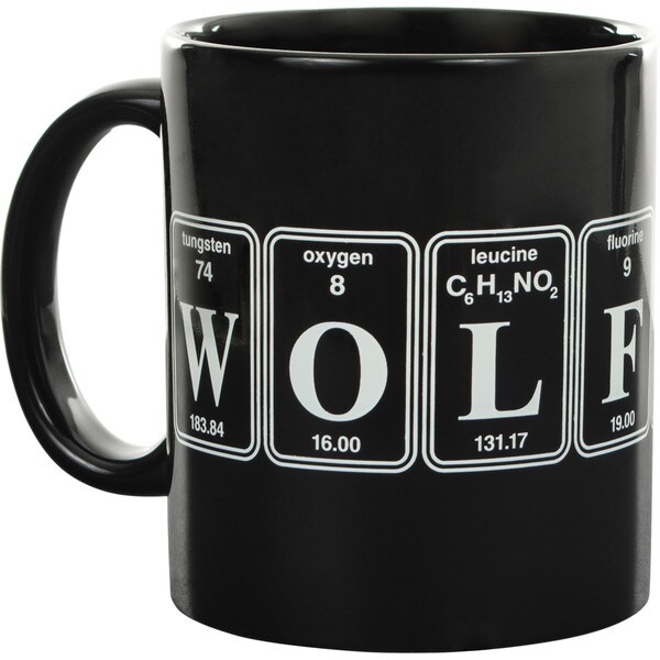 Black Wolfpack Periodic Table Mug